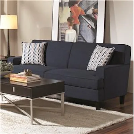 Transitional Styled Sofa with Track Arms